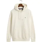 Gant for man. 2007058 Shield hoodie off-white (3XL), Casual, Cotton, Sustainable