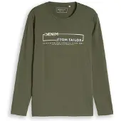 Tom Tailor DENIM Paita vaaleansininen / vihreä / valkoinen