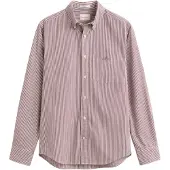Gant Reg Classic Poplin Banker Shirt - Burgundy - XL