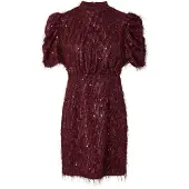 Y.A.S Yasilza 2/4 Sequin Dress Noos - Burgundy - 42