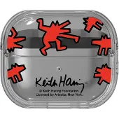 Samsung Keith Haring Slickback Clear Cover for Galaxy Buds3 Pro Red