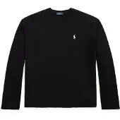 Ralph Lauren for woman. 211967105002 Black cotton jersey knit t-shirt (M), Casual, Long sleeve