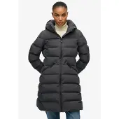 Superdry for woman. W5011982A City Mid jacket dark grey (L), Casual, Polyester
