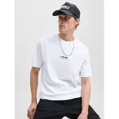 Jack & Jones Paita 'JJESOHO' musta / valkoinen