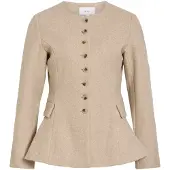 Vila Vizikka L/S Waist Jacket/Bfs - Beige - 34