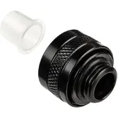 Alphacool Eiszapfen PRO 13mm HardTube Fitting G1/4 - Deep Black -putkiliitinsarja (6-pack)