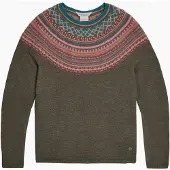 Royal Robbins Women's Westlands Fairisle Crew naisten merinovillapaita
