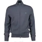 Gant Cotton Knit Zip Cardigan - Grey - L