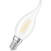 Osram E14 1800K huurrettu kynttilälamppu flame-efektillä