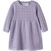 Name it Nbfoxenia Ls Knit Dress - Purple - 68