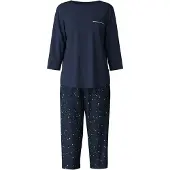 Calida Pyjama laivastonsininen / munankuori