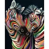 Figure'd Art Figured Art Ristipistotyö Zebra couple
