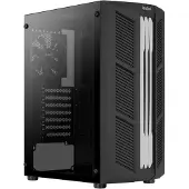 Aerocool Prime v1 -miditornikotelo ikkunalla ja RGB-valaistuksella, musta