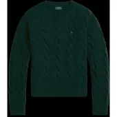 Ralph Lauren Cable-Knit Wool-Cashmere Sweater - Green - XL