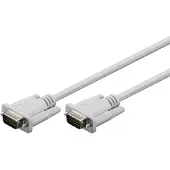 Goobay VGA (15pin) - Näyttökaapeli - 5m - Valkoinen