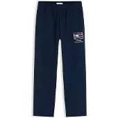 Tommy Hilfiger Housut 'Festive' laivastonsininen / rubiininpunainen / valkoinen