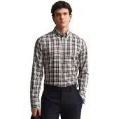 Gant Reg Twill Check Shirt - Beige - M
