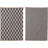 Mette Ditmer Mini-Max keittiöpyyhe 2-pack Brown (ruskea), 50x70 cm