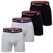 Champion 4 Pk Boxer - Grey - S