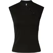 Pieces Pcjasmin Ss Button Detail Top Jrs D2D - Black - S