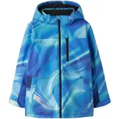 Name it Nkmsnow10 Ski Jacket Aop Fo - Blue - 128