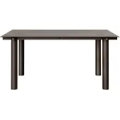 Ferm Living Atura ruokapöytä Dark chocolate-tummasävyinen lasi, 90x160 cm