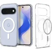 Spigen Google Pixel 11 Ultra Hybrid Mag Kotelo - Valkoinen / Kirkas