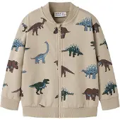 Name it Collegetakki 'NMMNARIS' beige / vaaleansininen / tummanruskea / kuusi
