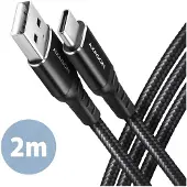Axagon Data- ja latauskaapeli BUCM-AM20AB, USB Type-C – USB Type-A