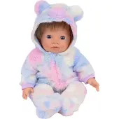 Tiny Treasures Nukenvaatteet - Rainbow Teddy Asu - - OneSize - Nuken vaatteet