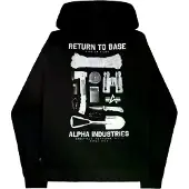 Alpha industries Collegepaita hiekka / ruskea / musta / valkoinen