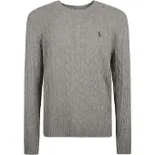 Ralph Lauren Cable-Knit Wool-Cashmere Sweater - Grey - L