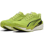 Puma Deviate NITRO 4 Green Black Running Shoes AW26, Size 40,5 - EUR