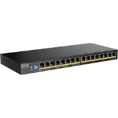 Zyxel GS1100-16EPS - 16-porttinen hallitsematon Gigabit PoE -kytkin