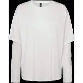 Vero Moda Vmcube Ls O-Neck Lace Top Jrs Lcs - White - XS