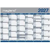 Mayland Kæmpekalender 2x6 mdr. papir 2027 (i paprør)