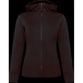 Icebreaker Women Merino 260 Quantum Ls Zip Hoodie - Burgundy - XL