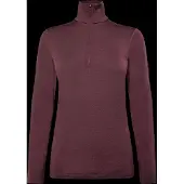 Icebreaker W 200 Oasis Ls Half Zip - Burgundy - M