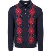 Tommy Hilfiger Neulepaita laivastonsininen / tummanpunainen