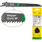 Klingspor Puukkosahanterä 670493; 150 mm; 5 kpl.