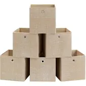 Songmics 6 laatikon setti 30x30x30cm, beige