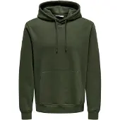 Only & Sons Collegepaita 'Connor' tummanvihreä