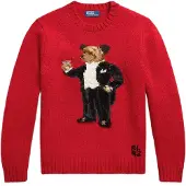 Ralph Lauren for man. 710B28797001 Red Martini Bear sweater (L), Casual, Wool