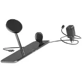 EPICO Mag+ Glass Charging Stand MagSafe compatible - black
