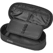 Herlitz Etui, Pehmeä lyijykynäkotelo, Polyesteri, Musta, Yksivärinen, Vetoketju, 90 mm (11415924)