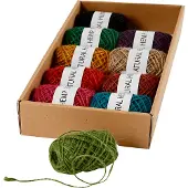 Creativ Company Hamppunarulajitelma, paksuus 1-2 mm, värilajitelma, 10x30 m/ 1 pkt