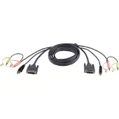 Aten – KVM cable DVI-DL/2x3.5mm/USB A-DVI-DL/2x3.5mm/USB B, ma-ma, 1.8m (2L-7D02UD)