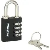Master Lock Zahlensschloss inkl. Notschluessel 78x40x16mm (7641EURDBLK)