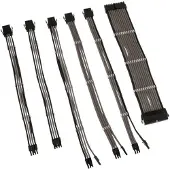 Kolink Core Adept Braided Cable Extension Kit - Gunmetal, jatkokaapelisarja