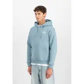 Alpha industries Basic Hoodie Sl - Blue - L